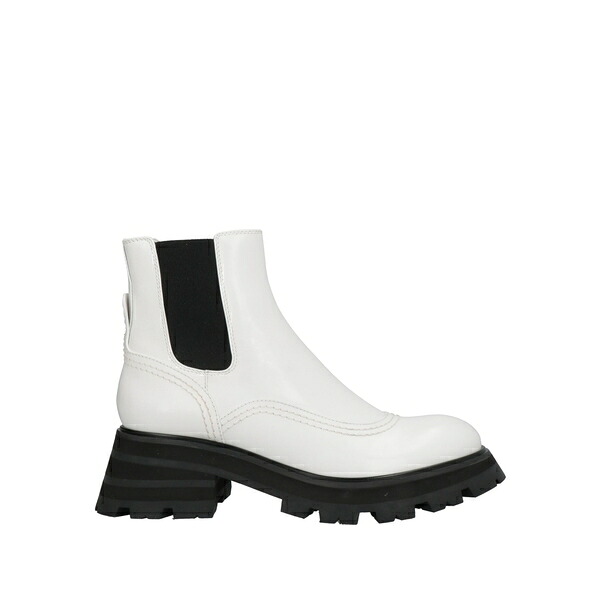 【送料無料】 マックイーン レディース ブーツ シューズ Ankle boots White|asty