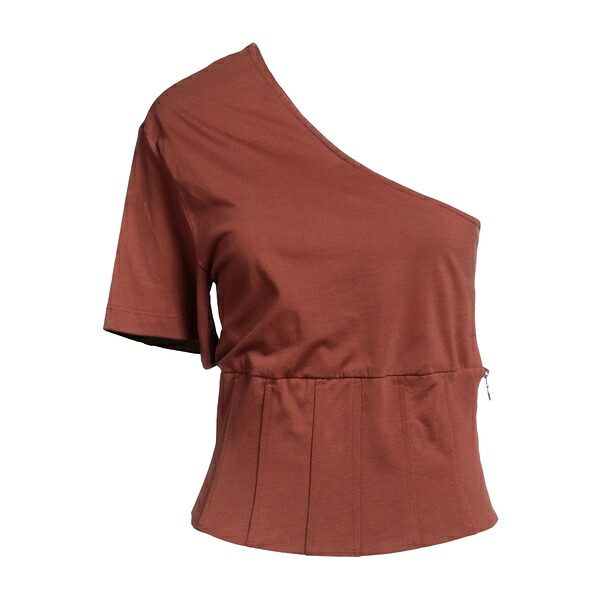 【送料無料】 フェデリカ・トシ レディース Tシャツ トップス Tops Brown｜asty