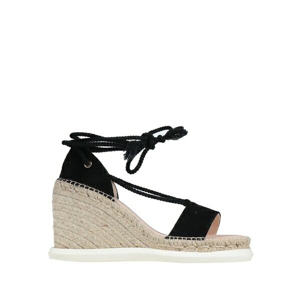 【送料無料】 ファビ レディース サンダル シューズ Espadrilles Black