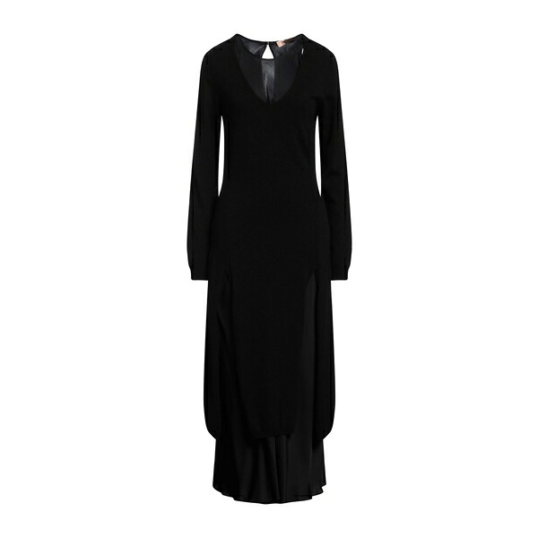【送料無料】 ツインセット レディース ワンピース トップス Midi dresses Black｜asty