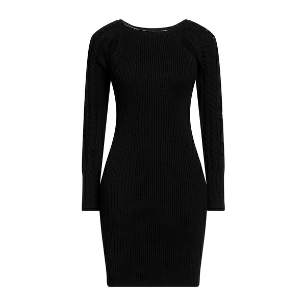 【送料無料】 ピンコ レディース ワンピース トップス Mini dresses Black