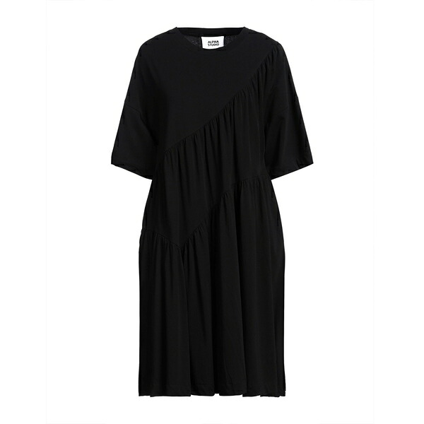 【送料無料】 アルファス テューディオ レディース ワンピース トップス Midi dresses Black