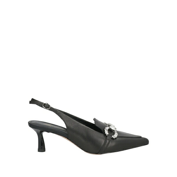 【送料無料】 エマヌエーレ ヴェー レディース パンプス シューズ Pumps Black|asty