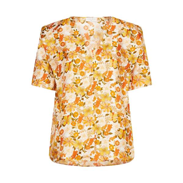 【送料無料】 サンドロ レディース Tシャツ トップス Tops Orange
