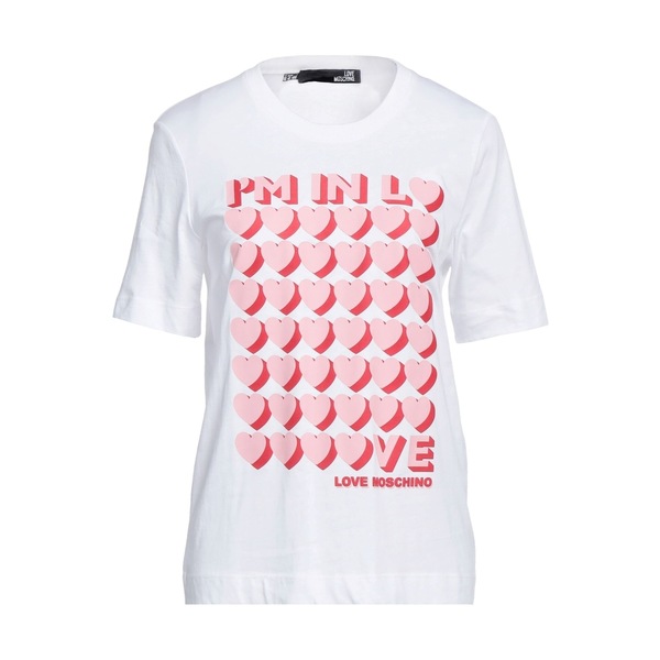 【送料無料】 モスキーノ レディース Tシャツ トップス T-shirts White