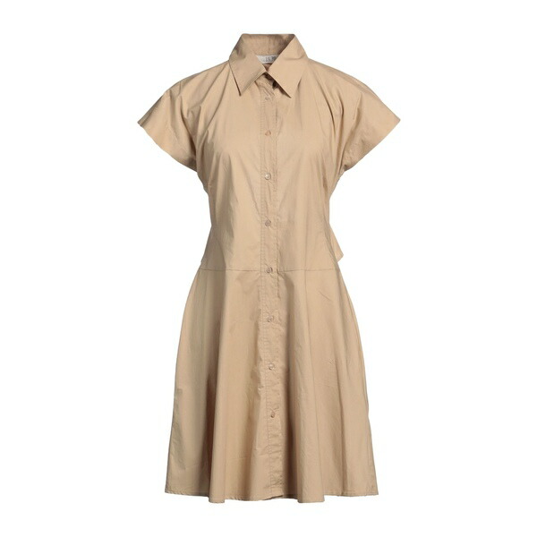 【送料無料】 ナインティーン セブンティ レディース ワンピース トップス Midi dresses Beige