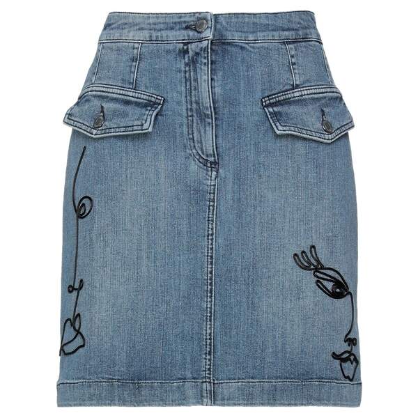 【送料無料】 モスキーノ レディース スカート ボトムス Denim skirts Blue
