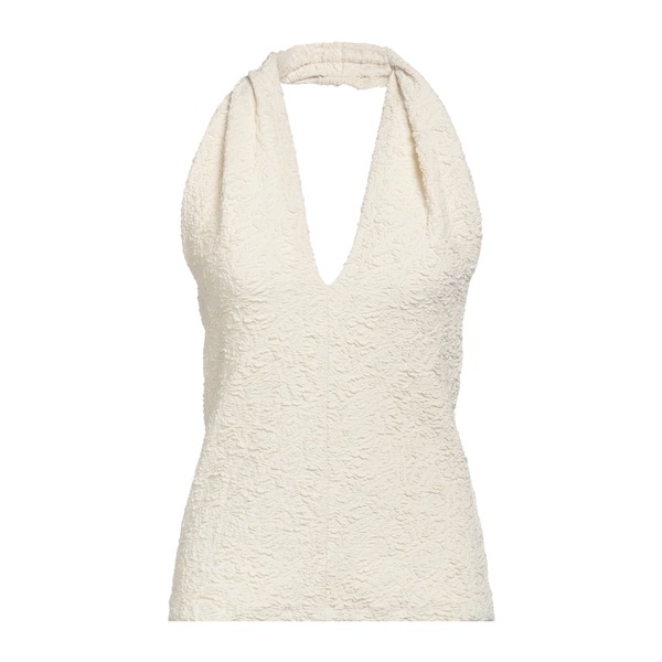 【送料無料】 エムエスジイエム レディース Tシャツ トップス Tops Beige|asty