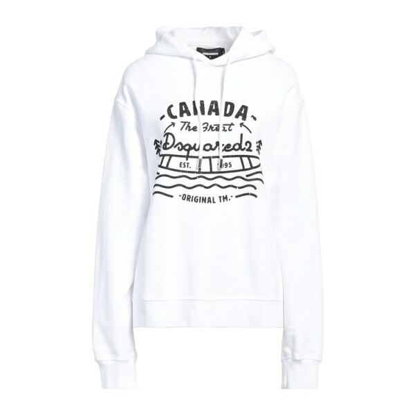【送料無料】 ディースクエアード レディース パーカー・スウェットシャツ アウター Sweatshirts White 31,720円