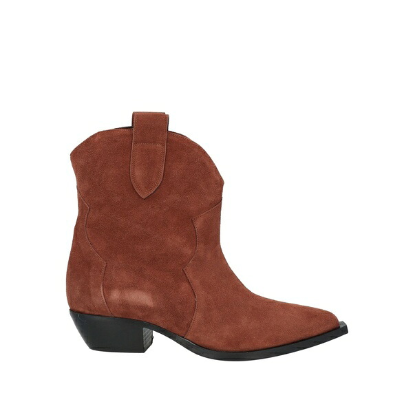 【送料無料】 エヌキューブ レディース ブーツ シューズ Ankle boots Brown｜asty
