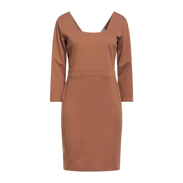 【送料無料】 ブティック デ ラ ファム レディース ワンピース トップス Mini dresses Brown