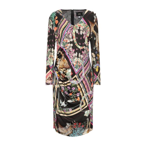 【送料無料】 ロベルトカヴァリ レディース ワンピース トップス Midi dresses Black