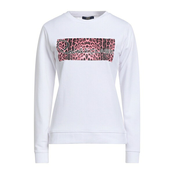 【貨物輸送無料】 ロベルトカヴァリ レディース パーカー・スウェットシャツ アウター Sweatshirts White