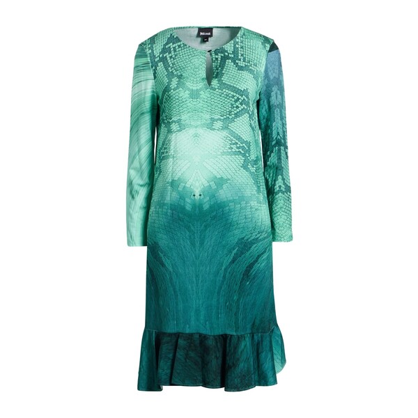 【送料無料】 ロベルトカヴァリ レディース ワンピース トップス Mini dresses Green
