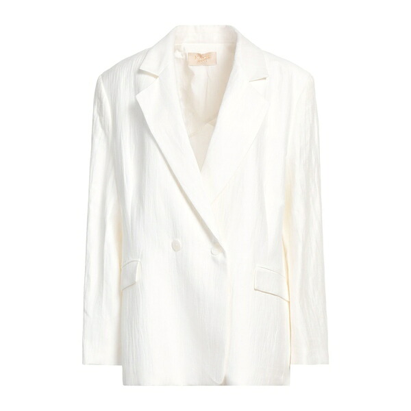 【送料無料】 カオス レディース ジャケット&ブルゾン アウター Blazers White|asty