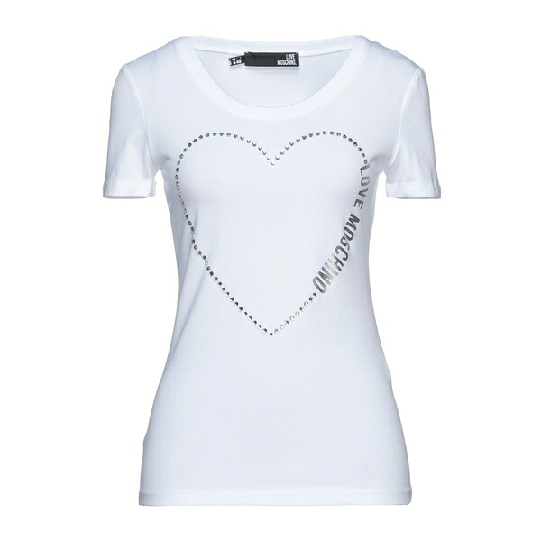 【送料無料】 モスキーノ レディース Tシャツ トップス T-shirts White