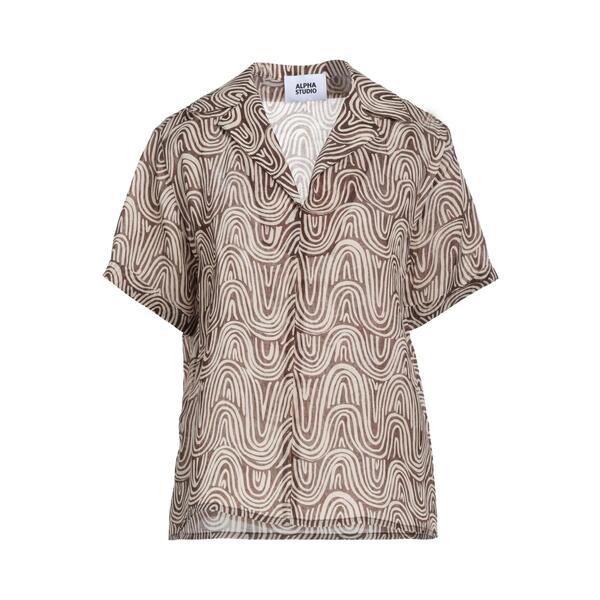 【送料無料】 アルファス テューディオ レディース Tシャツ トップス Tops Beige