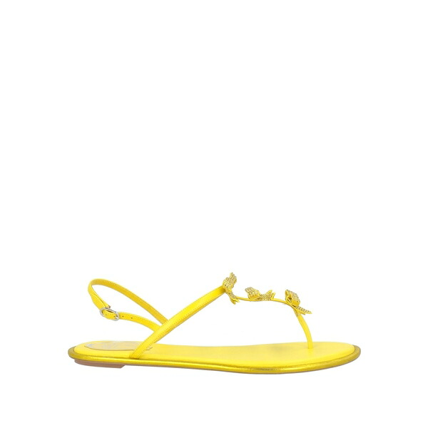 【送料無料】 ルネ カオヴィラ レディース サンダル シューズ Thong sandals Yellow|asty