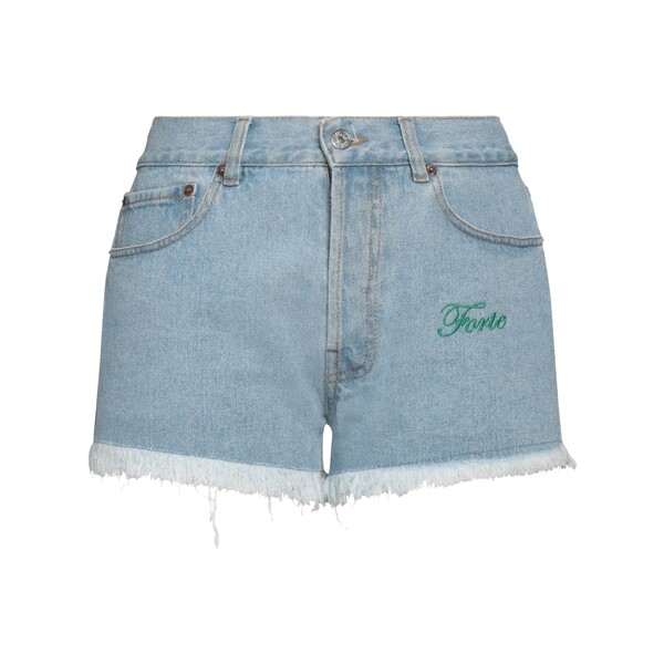【送料無料】 フォルテクチュール レディース デニムパンツ ボトムス Denim shorts Blue