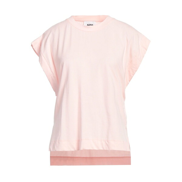 【送料無料】 アルファス テューディオ レディース Tシャツ トップス T-shirts Pink｜asty