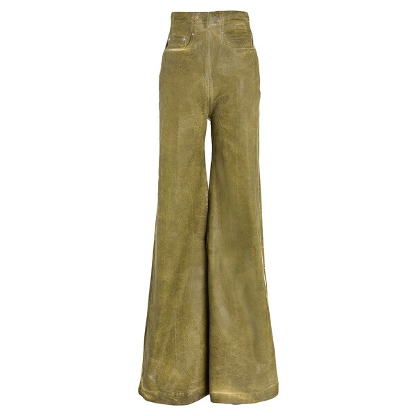 【送料無料】 リックオウエンス レディース デニムパンツ ボトムス Jeans Green｜asty