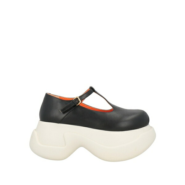 【送料無料】 マルニ レディース スリッポン・ローファー シューズ Loafers Black