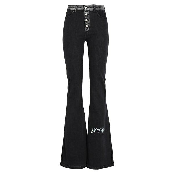 【送料無料】 オーディー エト アモー レディース デニムパンツ ボトムス Jeans Black|asty