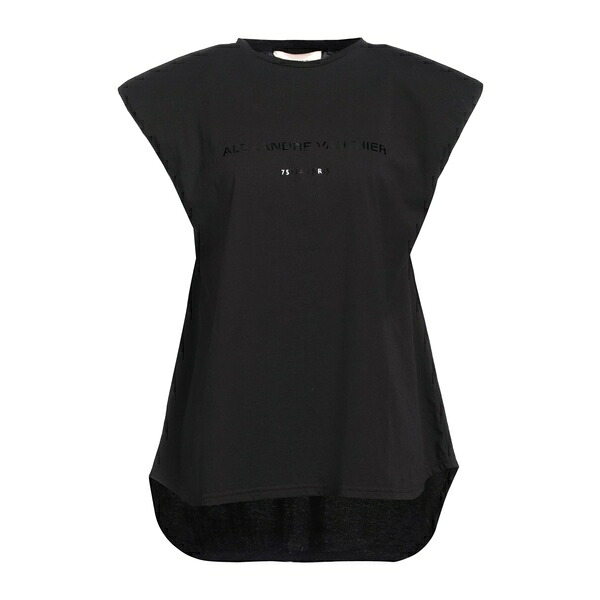 【送料無料】 アレクサンドル・ボーティエ レディース Tシャツ トップス T-shirts Black