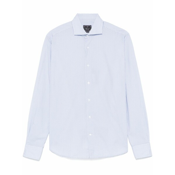 オリアン メンズ プルオーバー トップス Graphic print shirt Blue