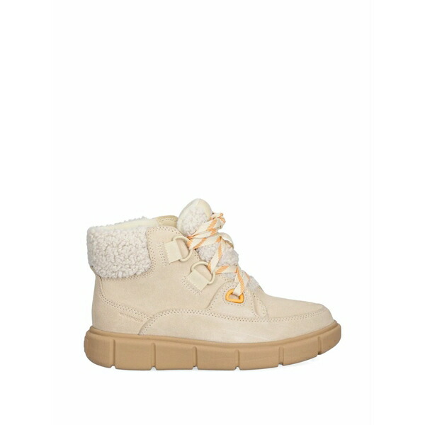 ソレル レディース ブーツ シューズ Explorer iii faux-fur-trim lace-up boots Neutrals