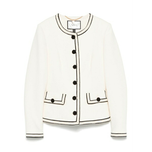 ニッサ レディース 上衣＆上衣 アウター Single-breasted suit jacket Neutrals