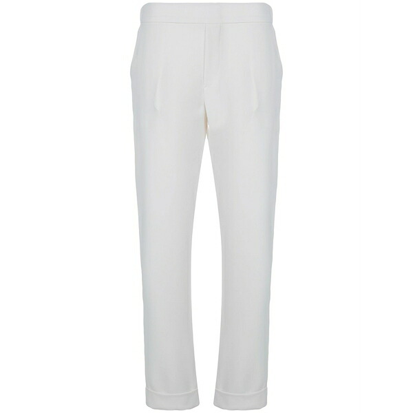 パロッシュ レディース 心地好いズボン下 ボトムス Tapered trousers White