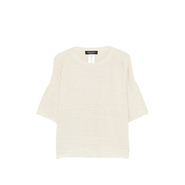 ファビアナ フィリッピ レディース 編み物\u0026スウェーター アウター Short-sleeve sweater Neutrals