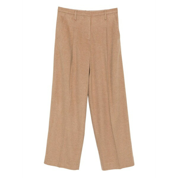 バイマレンバーガー レディース カジュアルパンツ ボトムス Pleated belt-loops trousers Neutrals｜asty