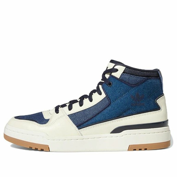 adidas アディダス メンズ スニーカー 【adidas Originals FORUM Mid 'Navy White' GW4355】 サイズ US_5.5(23.5cm)｜asty