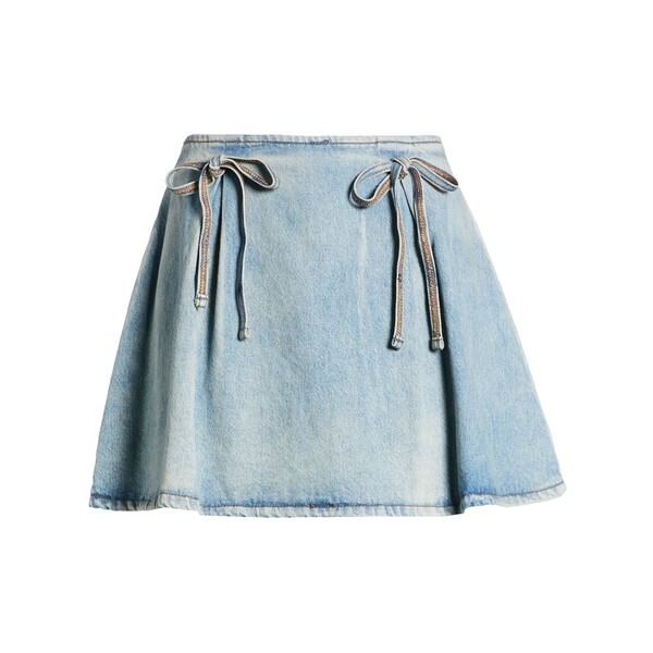 【送料無料】 エムエスジイエム レディース スカート ボトムス Denim skirts Blue