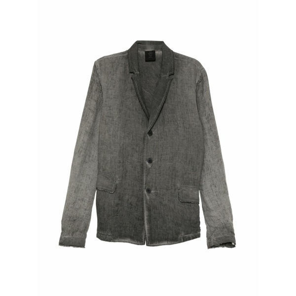 トム・クロム メンズ ジャケット&ブルゾン アウター Linen button-up jacket Grey|asty