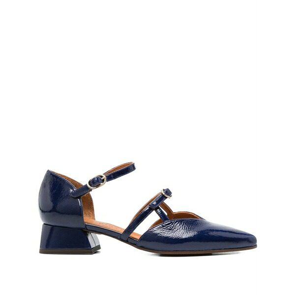 チエミハラ レディース パンプス シューズ 30mm double-buckle heeled pumps Blue｜asty