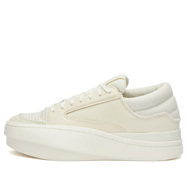 adidas アディダス メンズ スニーカー  【Y-3 LUX BBALL LOW \u0027Cream White\u0027 IG2914】  大いさ US_8.5(26.5珊) 靴-スニーカー