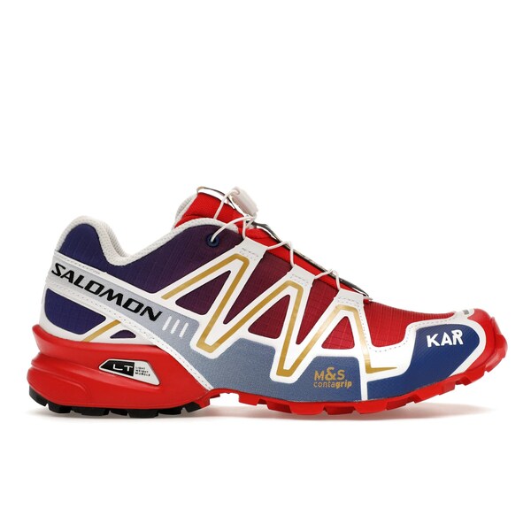 Salomon サロモン メンズ スニーカー  【Salomon Speedcross 3 Kar L\u0027Art de L\u0027Automobile Porsche 911 GT1-98】  大きさ US_8(26.0糎) High Risk Red/White/Surf The Web