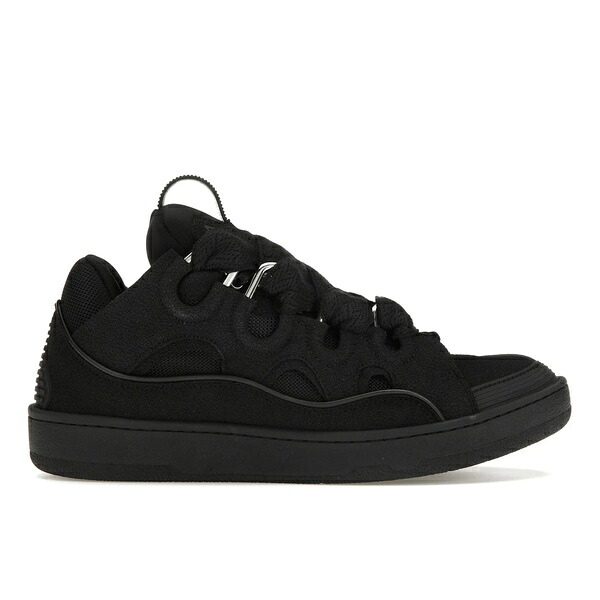 Lanvin ランバン メンズ スニーカー  【Lanvin Leather Curb Triple Black】  サイズ US_10(28.0cm) Black/Black