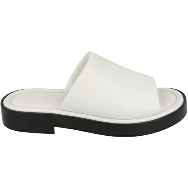 Ferragamo フェラガモ メンズ スニーカー  【Ferragamo Giunone Leather Slides White】  サイズ US_10(28.0cm) White