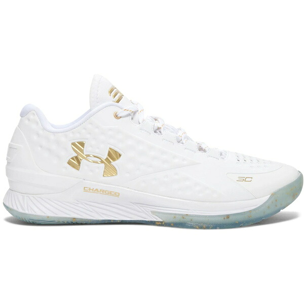 Under Armour アンダーアーマー メンズ スニーカー  【UA Curry 1 Low Championship】  大いさ US_10(28.0珊) White/White/Gold スニーカー-メンズ靴