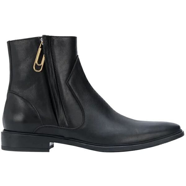 OFF-WHITE オフホワイト メンズ スニーカー  【OFF-WHITE Paperclip Zip-up Ankle Boots Black Black】  サイズ US_12(30.0cm) Black/Black