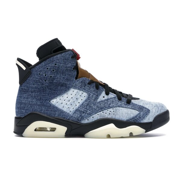 Jordan ジョーダン メンズ スニーカー 【Jordan 6 Retro Washed Denim】 サイズ US_M_13 Washed Denim/Sail-Varsity Red-Black｜asty