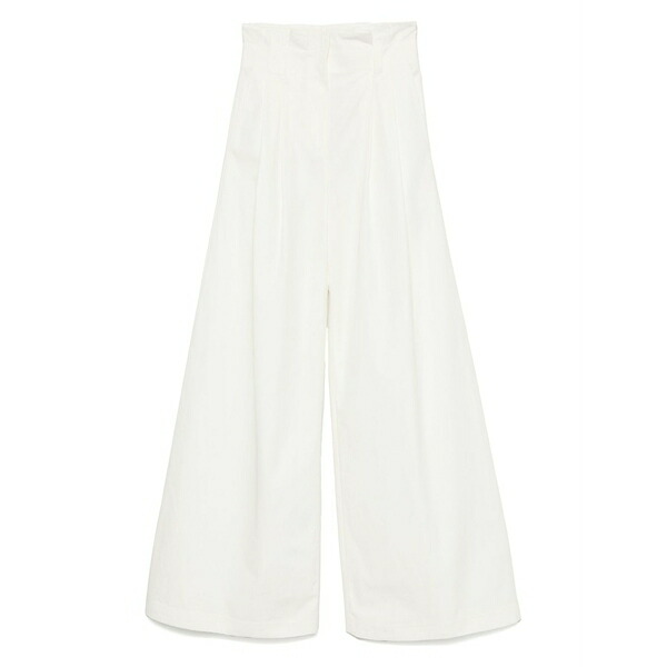 アウェイク モード レディース カジュアルパンツ ボトムス Wide-leg trousers White|asty