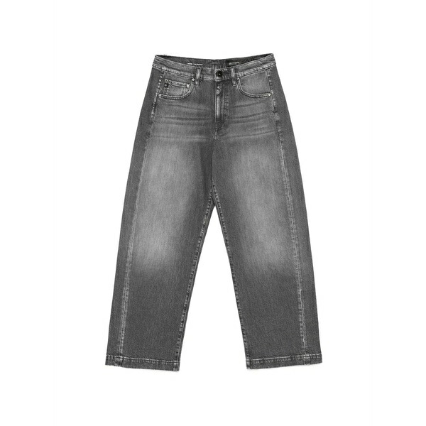 エージージーンズ レディース デニムパンツ ボトムス Hattie logo-patch jeans Grey｜asty