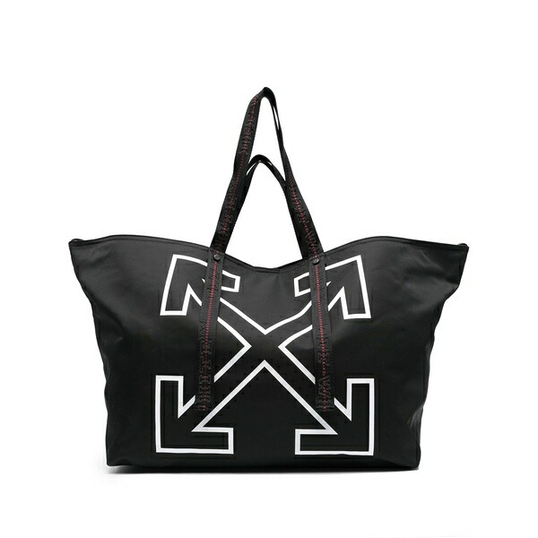象牙色 メンズ トートバッグ 御徒面子 Large heritage day off tote bag Black