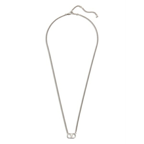 ヴァレンティノ ガラヴァーニ メンズ 首飾り・チョー鉄道車両 付属品 Logo-plaque necklace Silver