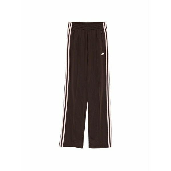 アディダス レディース カジュアルパンツ ボトムス Logo-embroidered trousers Brown|asty